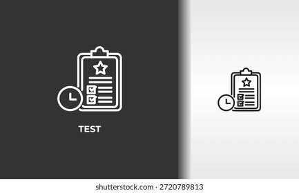 Ilustração De Símbolo Isolado De Vetor, Ícone Ou Sinal De Logotipo De Teste