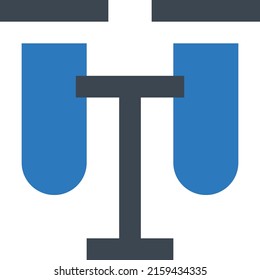 Ilustración de vectores de prueba en un fondo transparente.Símbolos de calidad premium.Icono vectorial de glifos para diseño de concepto y gráfico. 


