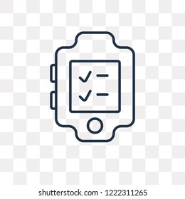 Test vector outline icon isolated on transparent background, high quality linear Test transparency concept can be used web and mobile