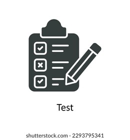 Test Vector   Solid Icons. Simple stock illustration stock