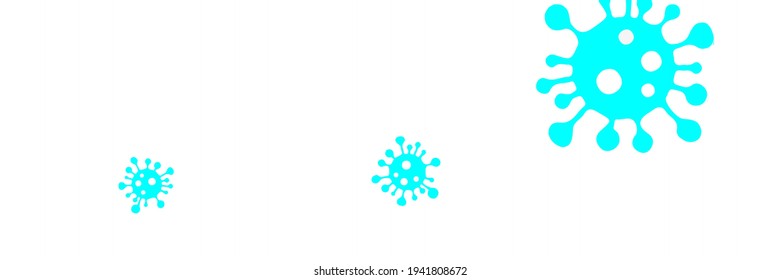 Test Vivid Virus Neon Medicine Blue Healthcare Illustration. Science White Sick Turquoise Quarantine Covid-19 Bright Epidemic Vector. Coronavirus Vibrant Pandemic Danger Sign Background.