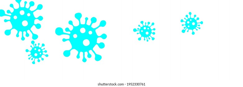 Test White Coronavirus Science Backdrop. Sick Turquoise Virus Vibrant Epidemic Vivid Pandemic Illustration. Quarantine Neon Danger Sign Bright Medicine Covid-19 Blue Healthcare Wallpaper.