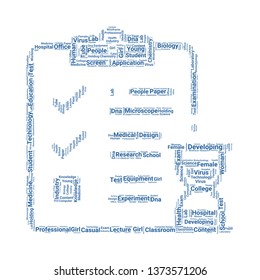 test word cloud. tag cloud about test