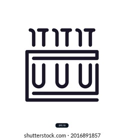 test_tube icon. Science Related Vector Icons. Contains such Icons as Biology, Astronomy, Physics,  Lab, Microscope, Magnifier, and more. eps10