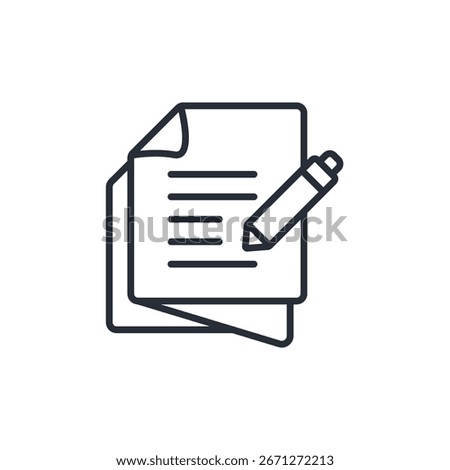 testament icon. vector.Editable stroke.linear style sign for use web design,logo.Symbol illustration.