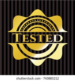 Tested golden badge