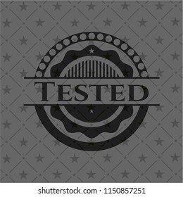 Tested realistic black emblem