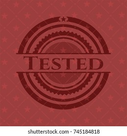 Tested red emblem. Vintage.