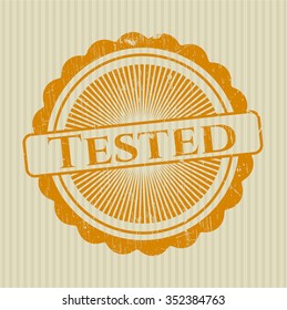 Tested rubber grunge texture stamp