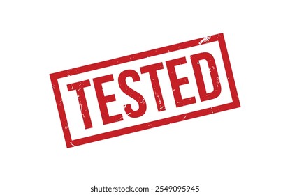 Vetor de selo de carimbo testado
