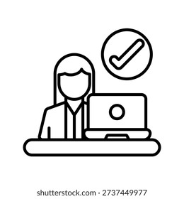 Tester Editable and fully layered vector icon