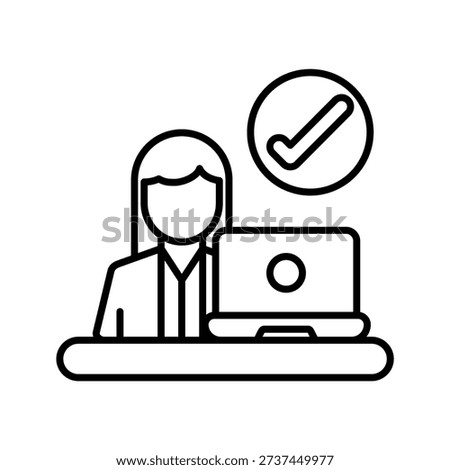 Tester Editable and fully layered vector icon