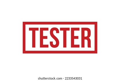 Tester Rubber Stamp Seal Vector
