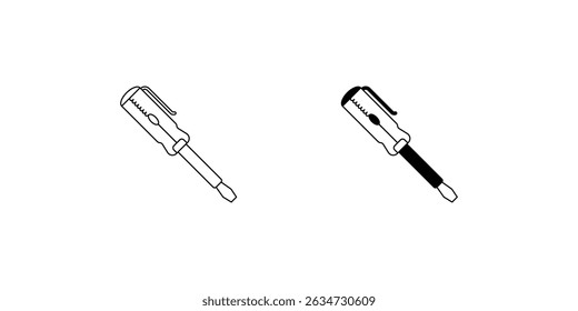 tester set icon with white background vector stock illustration