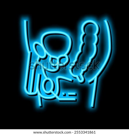 testes endocrinology neon light sign vector. testes endocrinology illustration