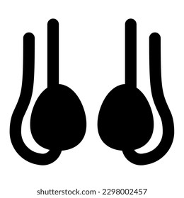 testicles Illustration vector icon illustration asset