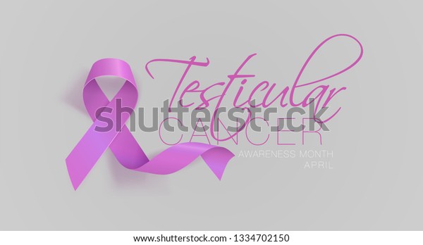 Testicular Cancer Awareness Calligraphy Poster Design Stock Vector Royalty Free 1334702150