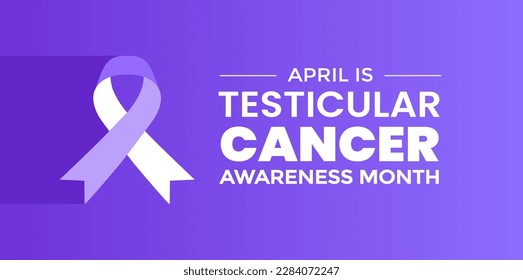 Testicular Cancer Awareness Month background or banner design template celebrated in April.