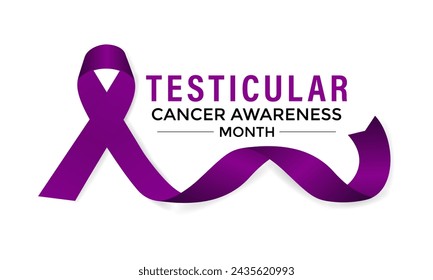 Testicular cancer awareness month observed each year in April. Vector illustration. Calligraphy  poster, flyer and background design.