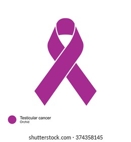  testicular cancer ribbon vector