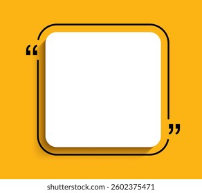 Testimonial banner infographic background. Infographic quote bubble template illustration.