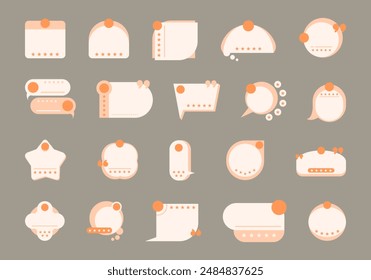 Testimonial Box Shape Element Set