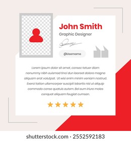 Testimonial and Client Feedback presentation minimalist modern professional social media post template