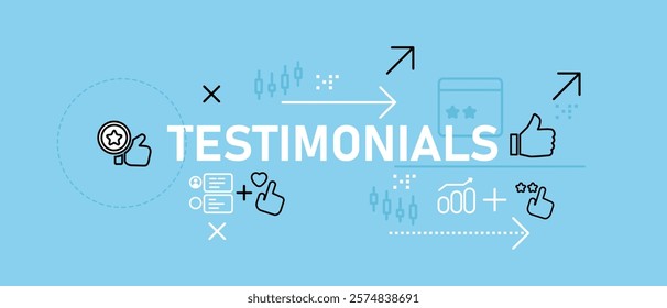 Testimonial concept highlighting customer feedback business review service rating consumer experience and client satisfaction for marketing feedback and brand evaluation