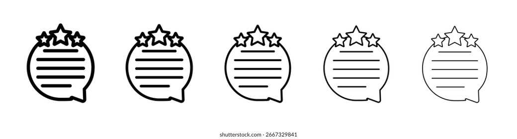 Diseño de iconos testimoniales, logotipo, App, interfaz de usuario. Ilustración vectorial, EPS