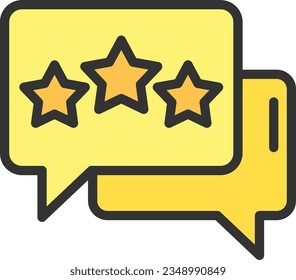 Testimonial Icon image. Suitable for mobile application.