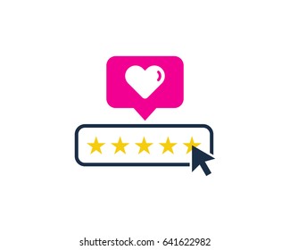 Testimonial Icon Logo Design Element