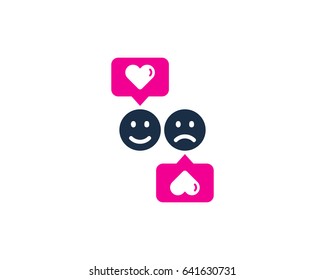 Testimonial Icon Logo Design Element