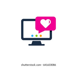 Testimonial Icon Logo Design Element