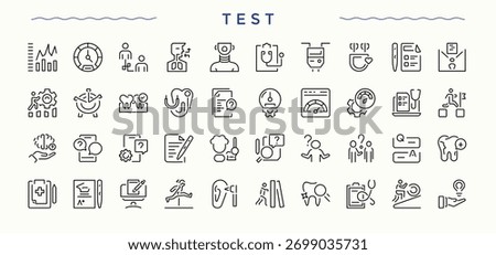 Testimonial icon set. Containing feedback, comment, positive, review, appreciation and more. Opinion icon set. Outline symbol collection. Editable vector art.