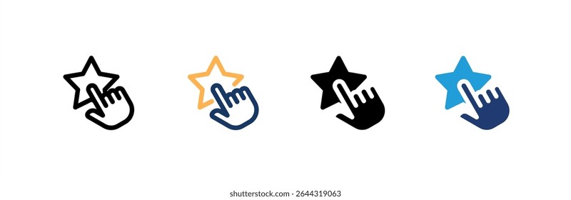 Testimonial icon set multiple style collection. Vector illustration.