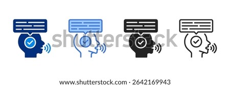 Testimonial Icon Set Multiple Style Vector Illustration