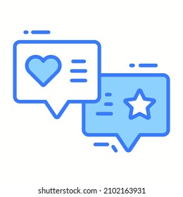 testimonial icon, Survey and Feedback, modern vector illustration 