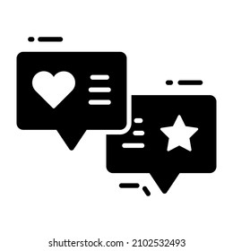 testimonial icon, Survey and Feedback, modern vector illustration 