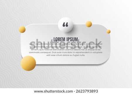 Testimonial Layout With Gradient Spheres and Placeholder Text