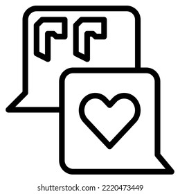 testimonial moderne Konzept ui ux Icon für Website, App, Präsentation, Flyer, Broschüre etc.