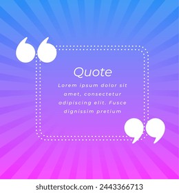 testimonial quotation or content background for inspiring messages vector