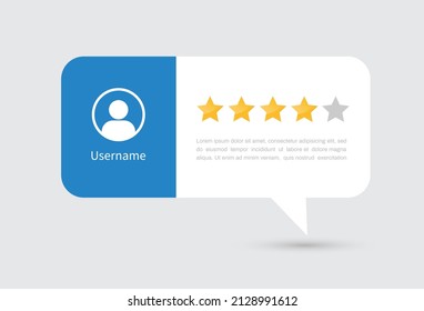 Testimonial Speech bubble isolated on gray background. Creative Testimonial Templates. Customer feedback rating. Vector illustration.