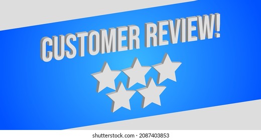 Testimonial Template, Customer Review , Five Star Customer Review - Editable Vector Illustration