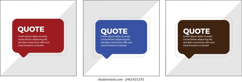 Testimonial template, quote, infographic template editable, Vector Illustration.