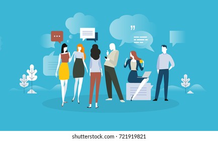Testimonials and comments. Flat design concept for social media, product review, forum, communication. Vector illustration for web banner, advertising material. Testimonials and comments. Flat design concept for social media, product review, forum, communication. Vector illustration for web banner, advertising material.