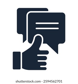 testimonials icon collection .design style with background