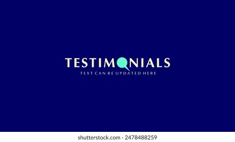 Testimonials Vector Artwork Typo - Artworks
