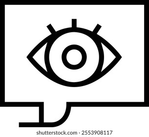 testimony icon. Thin linear style design isolated on white background