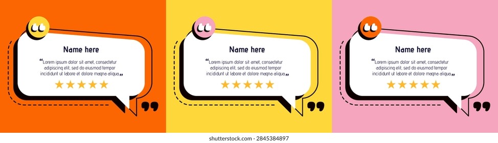 Testimony layout include the quote inside big quotation marks, like a blockquote style.
