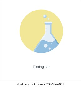 Concepto de ícono de laboratorio o aire de prueba